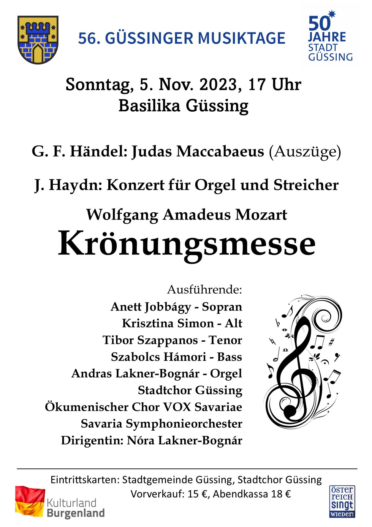 Ankünder Krönungsmesse 10x15
